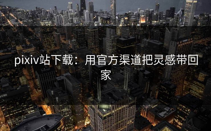 pixiv站下载：用官方渠道把灵感带回家