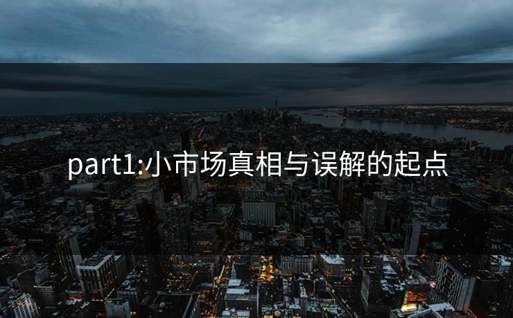 part1:小市场真相与误解的起点