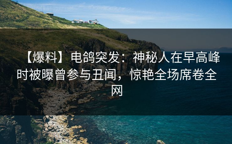 【爆料】电鸽突发：神秘人在早高峰时被曝曾参与丑闻，惊艳全场席卷全网
