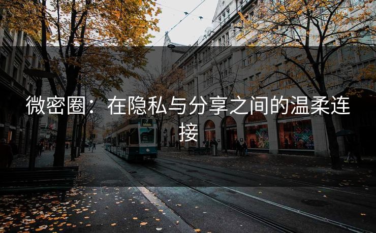 微密圈:在隐私与分享之间的温柔连接 微密圈:在隐私与分享之间的温柔连接